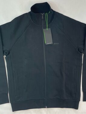 Hugo Boss Tracksuit Contrast-Piping Sweatshirt Black Men’s Sz M MSRP$229 DEFECT